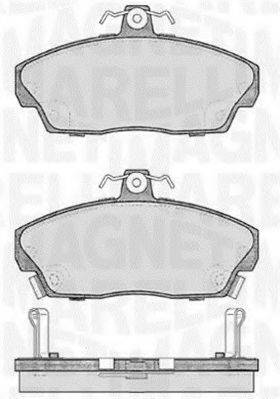 MAGNETI MARELLI 363916060484 Комплект гальмівних колодок, дискове гальмо