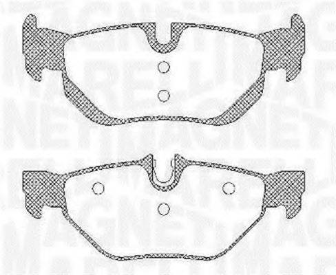 MAGNETI MARELLI 363916060624 Комплект гальмівних колодок, дискове гальмо