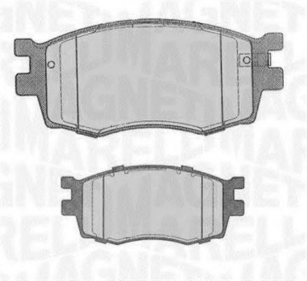 MAGNETI MARELLI 363916060698 Комплект гальмівних колодок, дискове гальмо