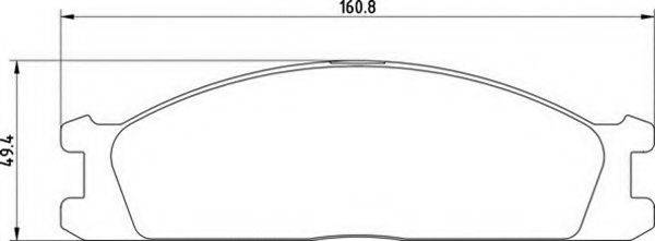 MAGNETI MARELLI 363710200009 Комплект гальмівних колодок, дискове гальмо