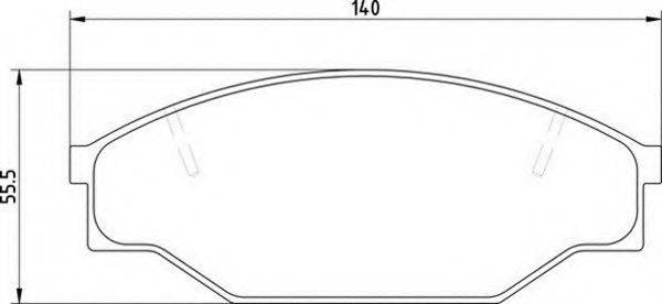 MAGNETI MARELLI 363700200331 Комплект гальмівних колодок, дискове гальмо