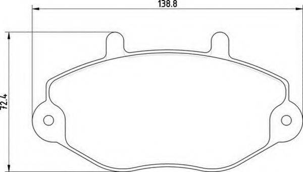 MAGNETI MARELLI 363700200390 Комплект гальмівних колодок, дискове гальмо