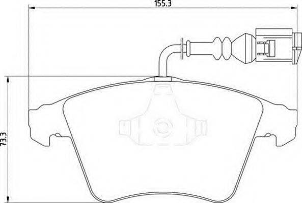 MAGNETI MARELLI 363700201432 Комплект гальмівних колодок, дискове гальмо