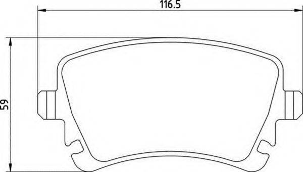 MAGNETI MARELLI 363700201469 Комплект гальмівних колодок, дискове гальмо