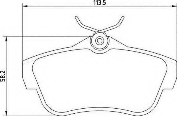 MAGNETI MARELLI 363700201710 Комплект гальмівних колодок, дискове гальмо