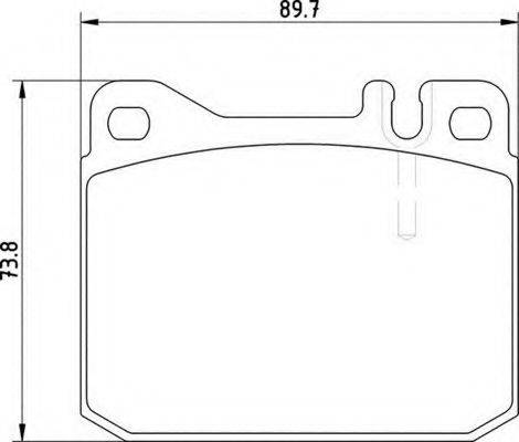 MAGNETI MARELLI 363700204141 Комплект гальмівних колодок, дискове гальмо