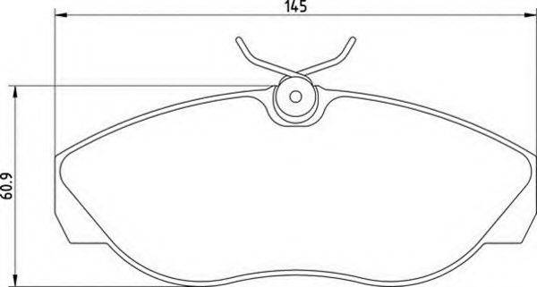 MAGNETI MARELLI 363710205078 Комплект гальмівних колодок, дискове гальмо