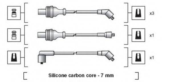 MAGNETI MARELLI 941318111016 Комплект дротів запалювання