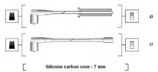 MAGNETI MARELLI 941365030926 Комплект дротів запалювання