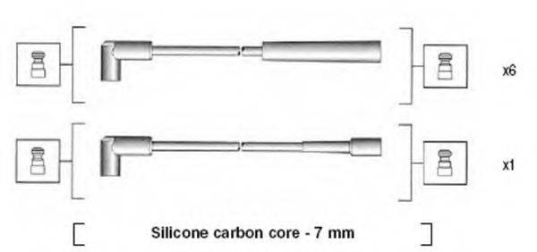 MAGNETI MARELLI 941425010939 Комплект дротів запалювання