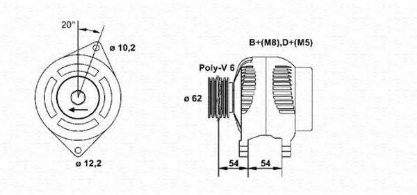 MAGNETI MARELLI 063321809010 Генератор