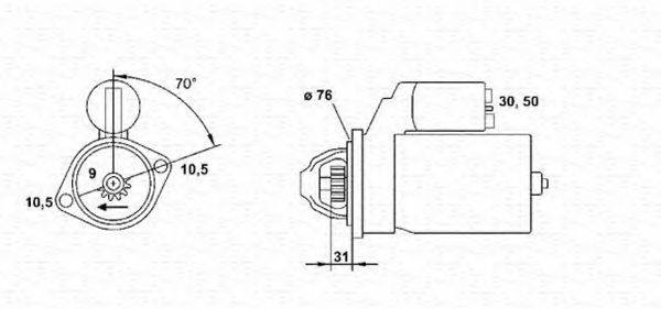 MAGNETI MARELLI 943221332010 Стартер