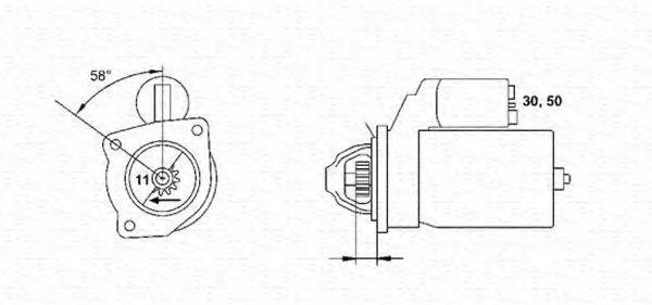 MAGNETI MARELLI 943221434010 Стартер