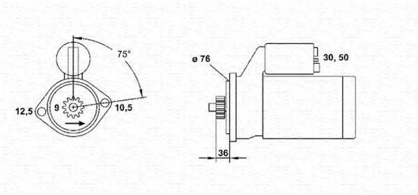MAGNETI MARELLI 943251165010 Стартер