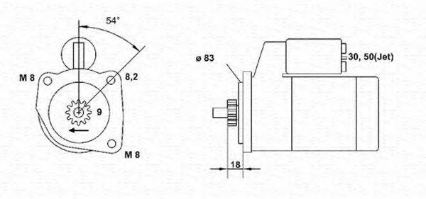 MAGNETI MARELLI 943251328010 Стартер