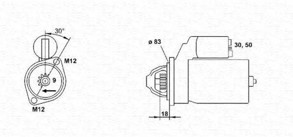 MAGNETI MARELLI 943251333010 Стартер