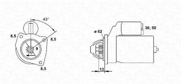 MAGNETI MARELLI 943251424010 Стартер