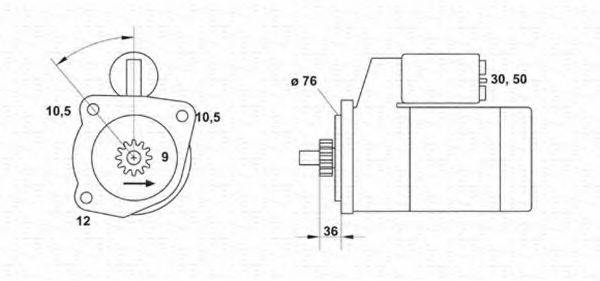 MAGNETI MARELLI 943251572010 Стартер