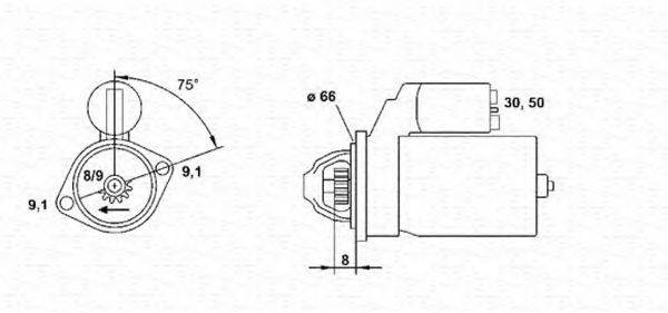 MAGNETI MARELLI 943251917010 Стартер