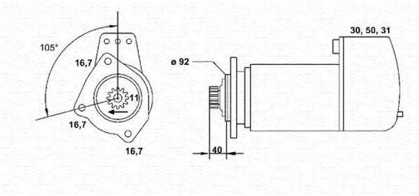 MAGNETI MARELLI 943252197010 Стартер