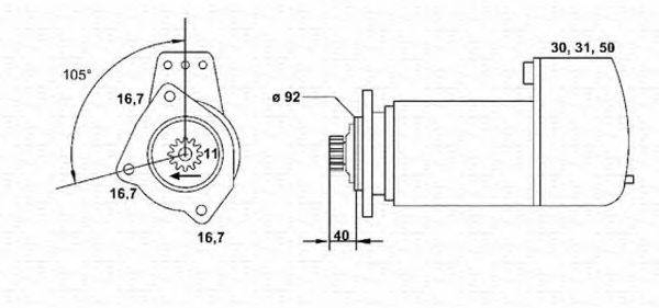 MAGNETI MARELLI 943252243010 Стартер