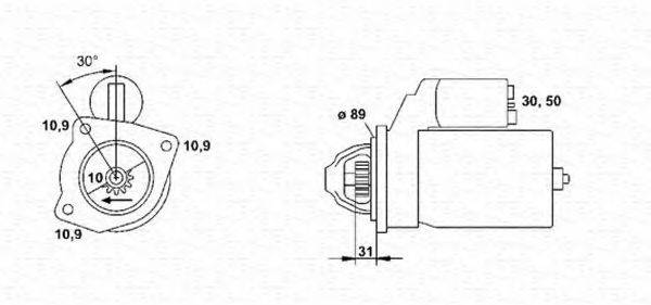 MAGNETI MARELLI 943252284010 Стартер