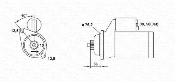 MAGNETI MARELLI 943253157010 Стартер