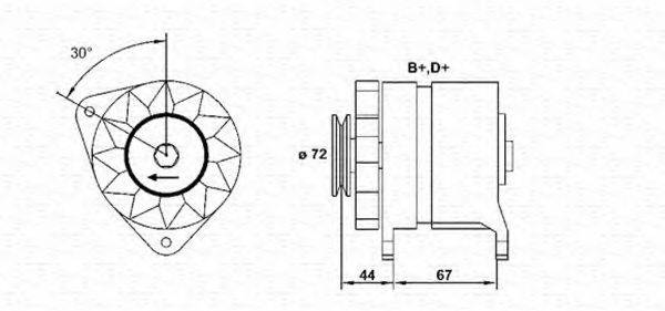 MAGNETI MARELLI 943346032010 Генератор