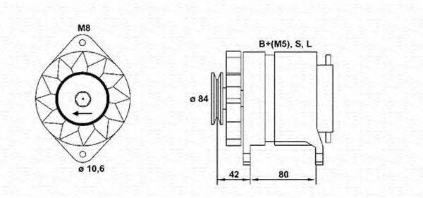 MAGNETI MARELLI 943346092010 Генератор