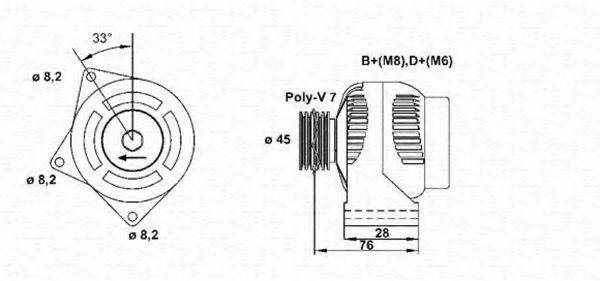 MAGNETI MARELLI 943355010010 Генератор