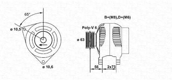 MAGNETI MARELLI 943355012010 Генератор