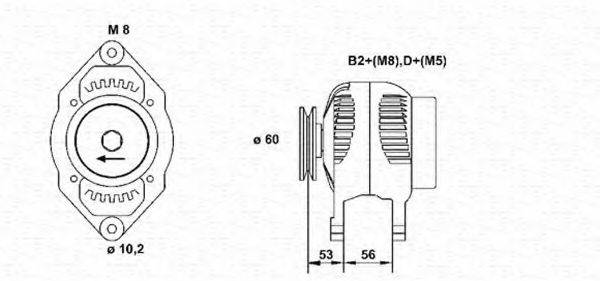 MAGNETI MARELLI 943355050010 Генератор