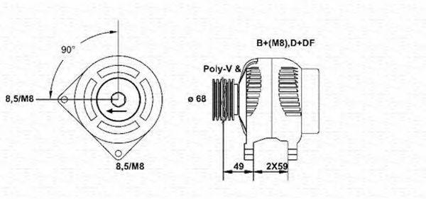 MAGNETI MARELLI 943355108010 Генератор