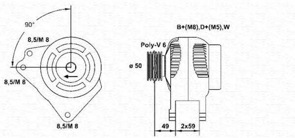 MAGNETI MARELLI 943355131010 Генератор