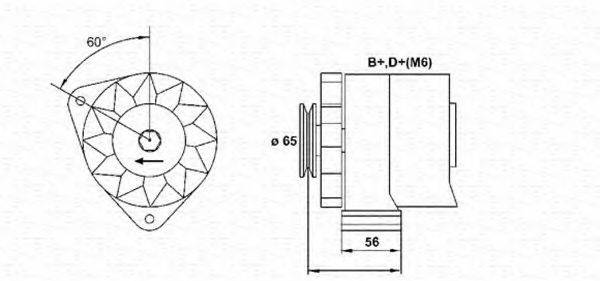 MAGNETI MARELLI 943356090010 Генератор