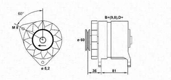 MAGNETI MARELLI 943356118010 Генератор