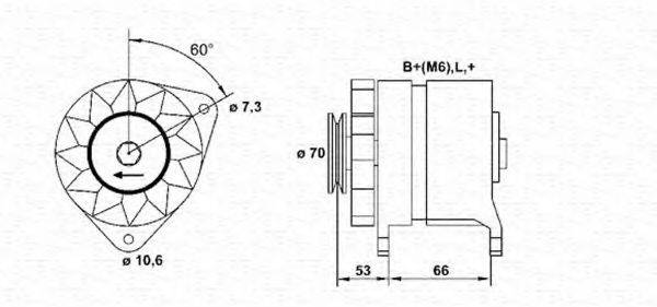 MAGNETI MARELLI 943356121010 Генератор