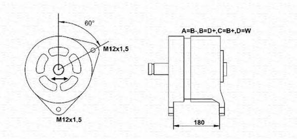 MAGNETI MARELLI 943356258010 Генератор