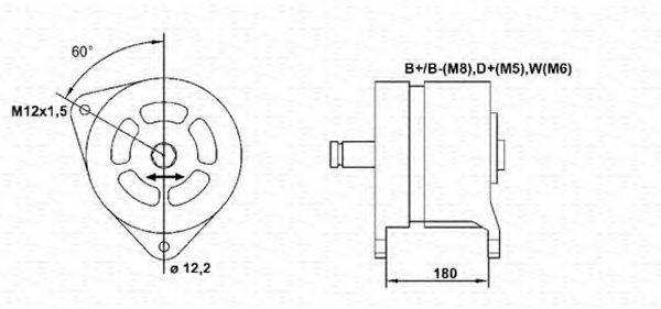 MAGNETI MARELLI 943356267010 Генератор