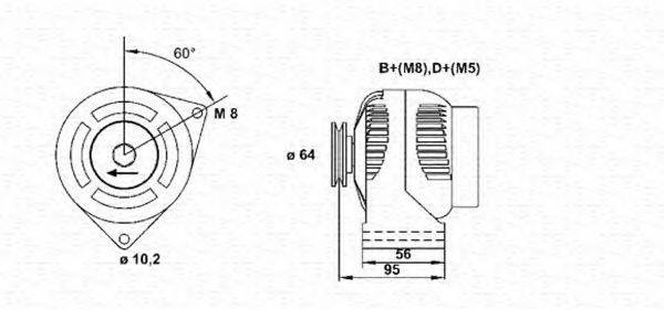 MAGNETI MARELLI 943356566010 Генератор