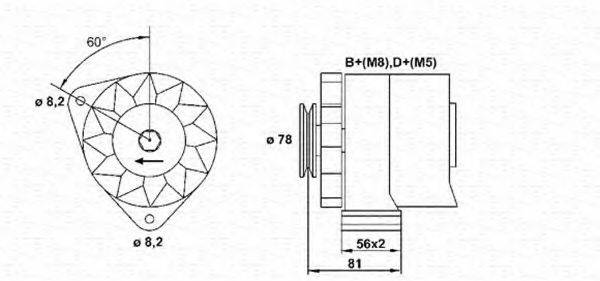 MAGNETI MARELLI 943356649010 Генератор