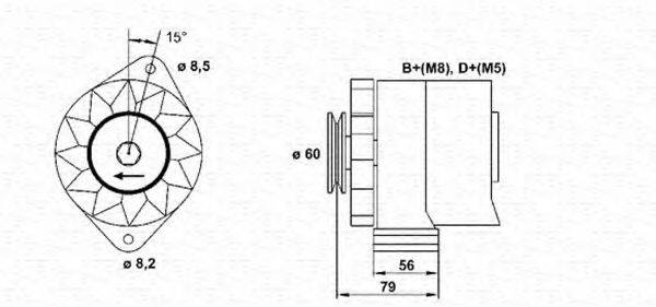 MAGNETI MARELLI 943356680010 Генератор