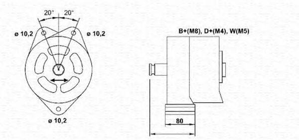 MAGNETI MARELLI 943356685010 Генератор