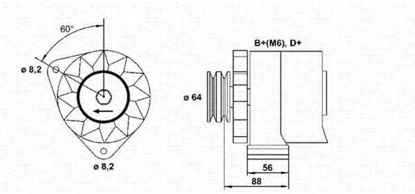 MAGNETI MARELLI 943356723010 Генератор