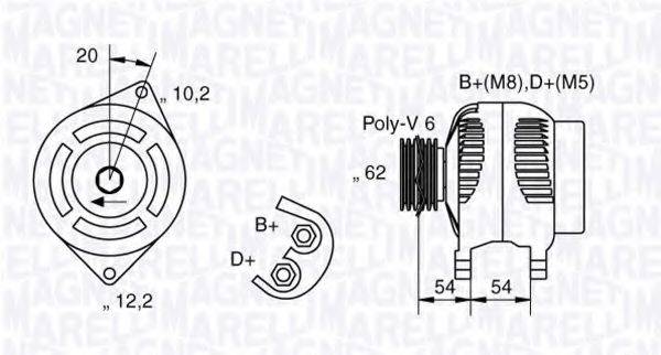 MAGNETI MARELLI 063321729010 Генератор