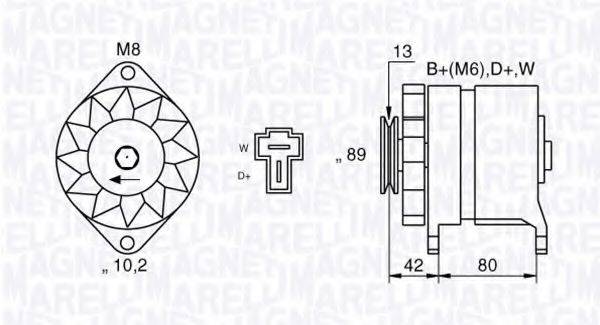 MAGNETI MARELLI 063531446220 Генератор