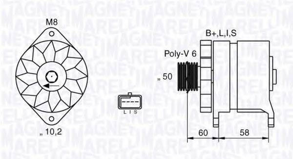 MAGNETI MARELLI 063532637010 Генератор