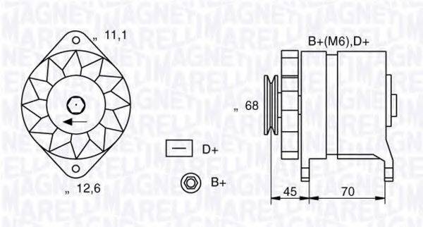 MAGNETI MARELLI 063321062010 Генератор