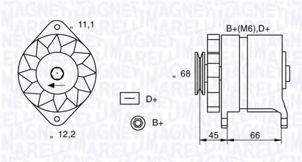 MAGNETI MARELLI 063321011010 Генератор