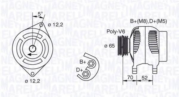 MAGNETI MARELLI 063321402010 Генератор